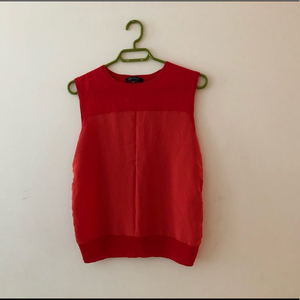 Linen silk designer top